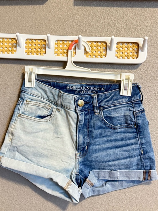 American Eagle Outfitters Pants - American Eagle Outfitters Two-Tone Light & Dark Blue Jean Shorts